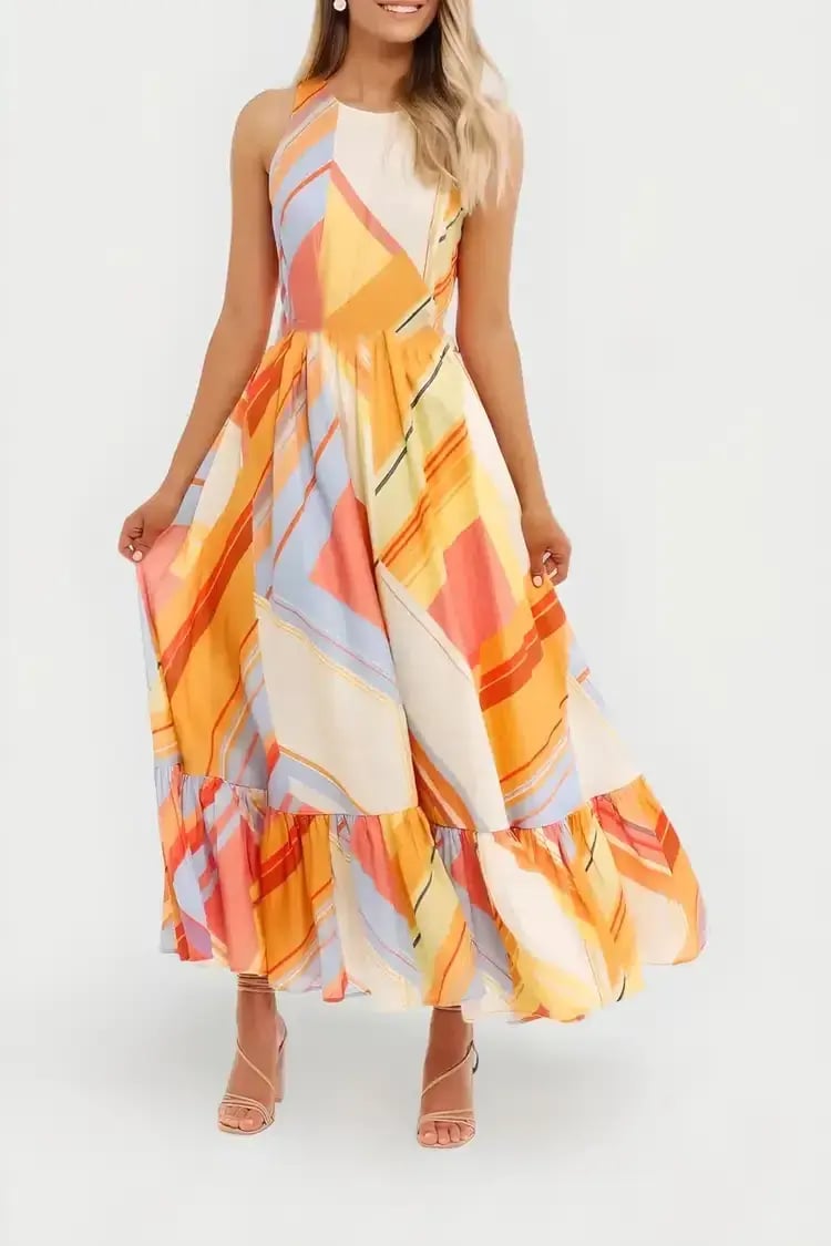 Leo Lin Macedonia Dress in Multi Size 8 photo 4