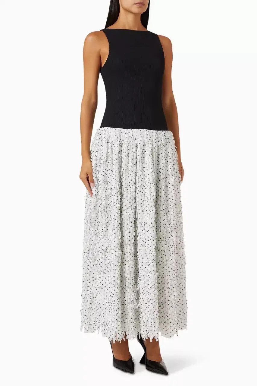 ANNA QUAN Leni Dress Spot Fringe 6 photo 2
