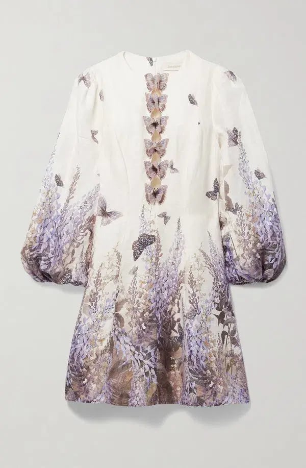 Zimmermann Luminous Butterfly Mini Dress Wild Botanica Size 0/8 photo 3