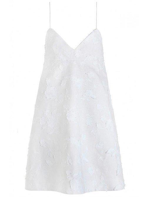 Zimmermann Mischief Dawning Mini Dress Pearl Size 8 photo 4