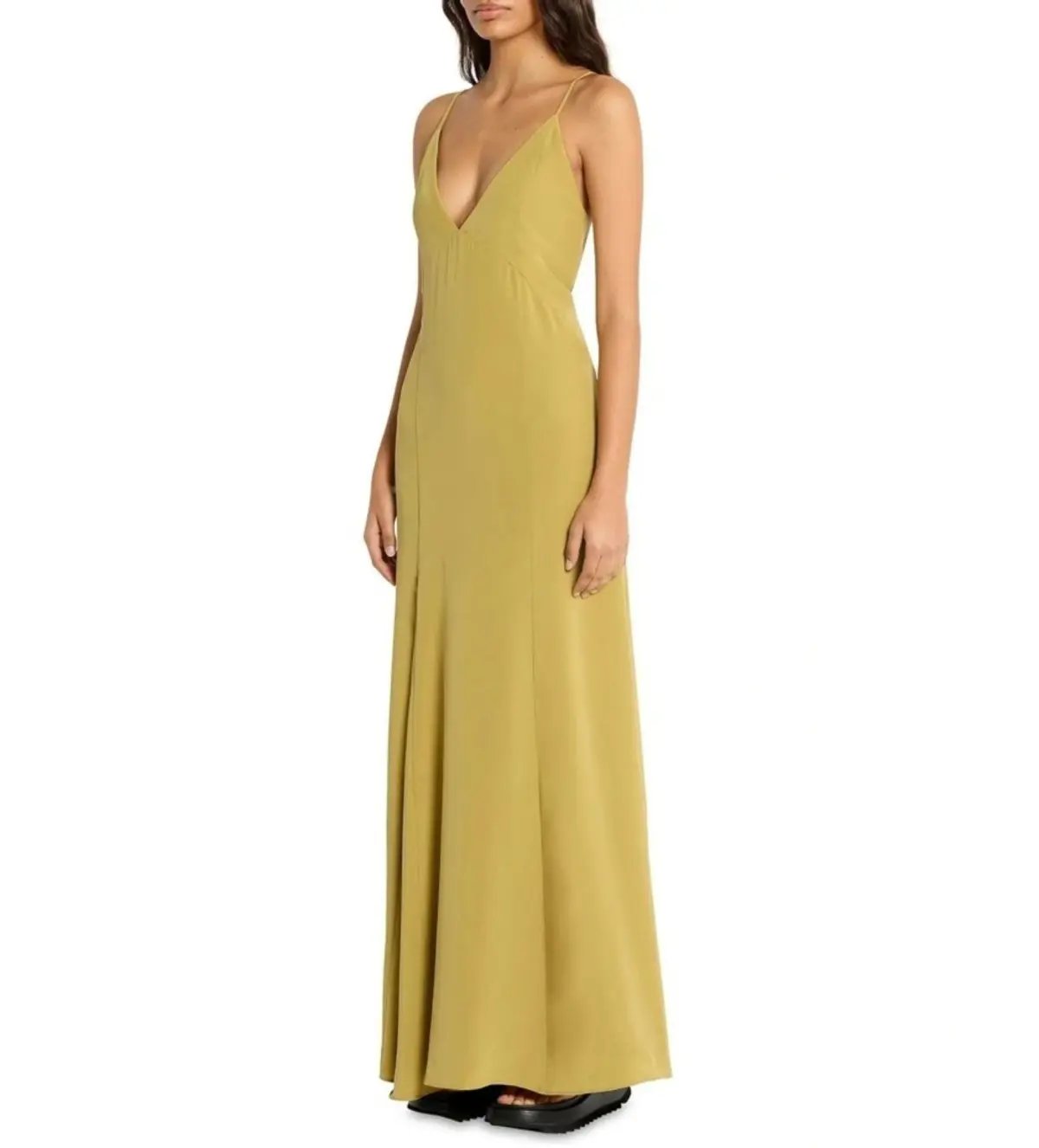 Sass & Bide Atoms Silk Maxi Dress in Prairie Yellow Size 6 photo 2