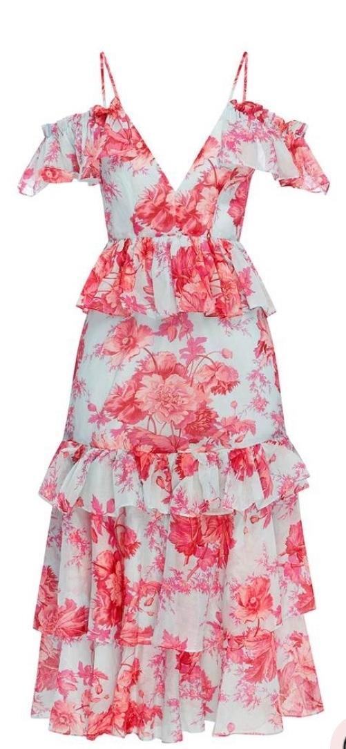 Alice McCall Flamingo Midi Dress in Spearmint in Size 6. photo 5