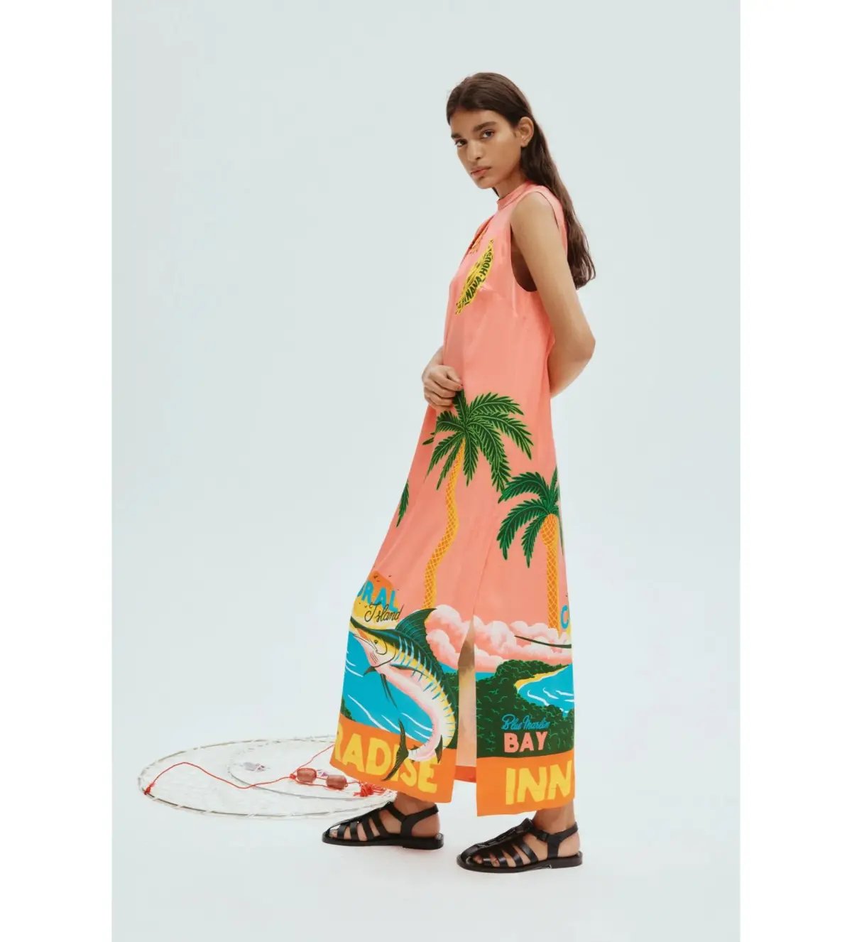 Alemais Paradiso Silk Midi Dress in Print Size 16 photo 2