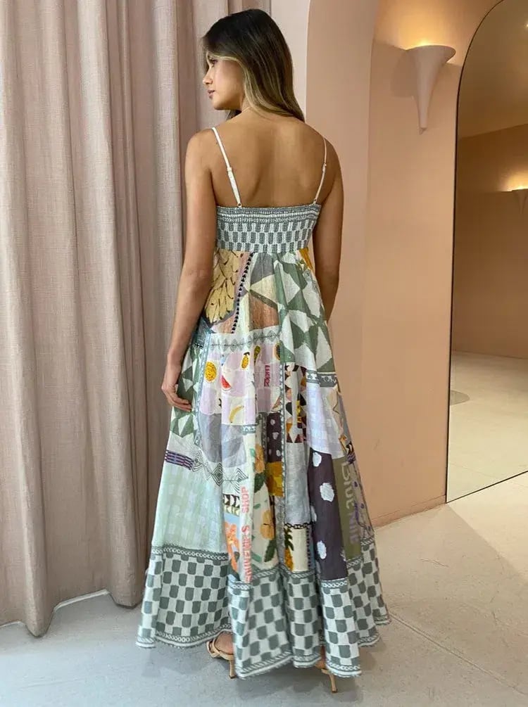 Alemais Emma Gale Sundress Maxi Multi Size AU 8 photo 3