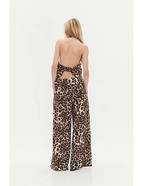Aje Dessie Belted Relaxed Pant Animal Print Size 12 photo 4