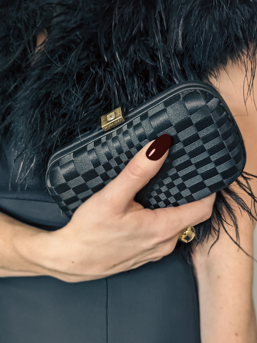 Bottega Veneta Intrecciato Satin Box Clutch photo 3