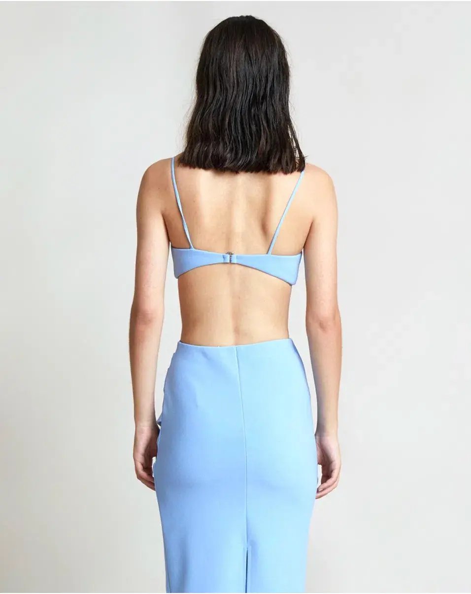 Bec and Bridge Noa Bralette and Midi Skirt Set Blue Size AU 6 photo 5