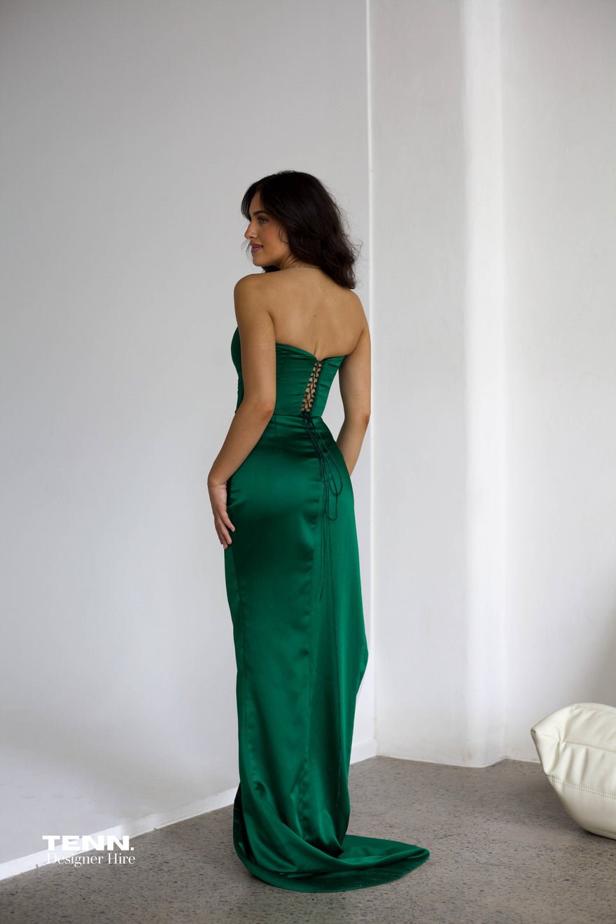 Lia Stublla Adrienne Gown - Emerald photo 2