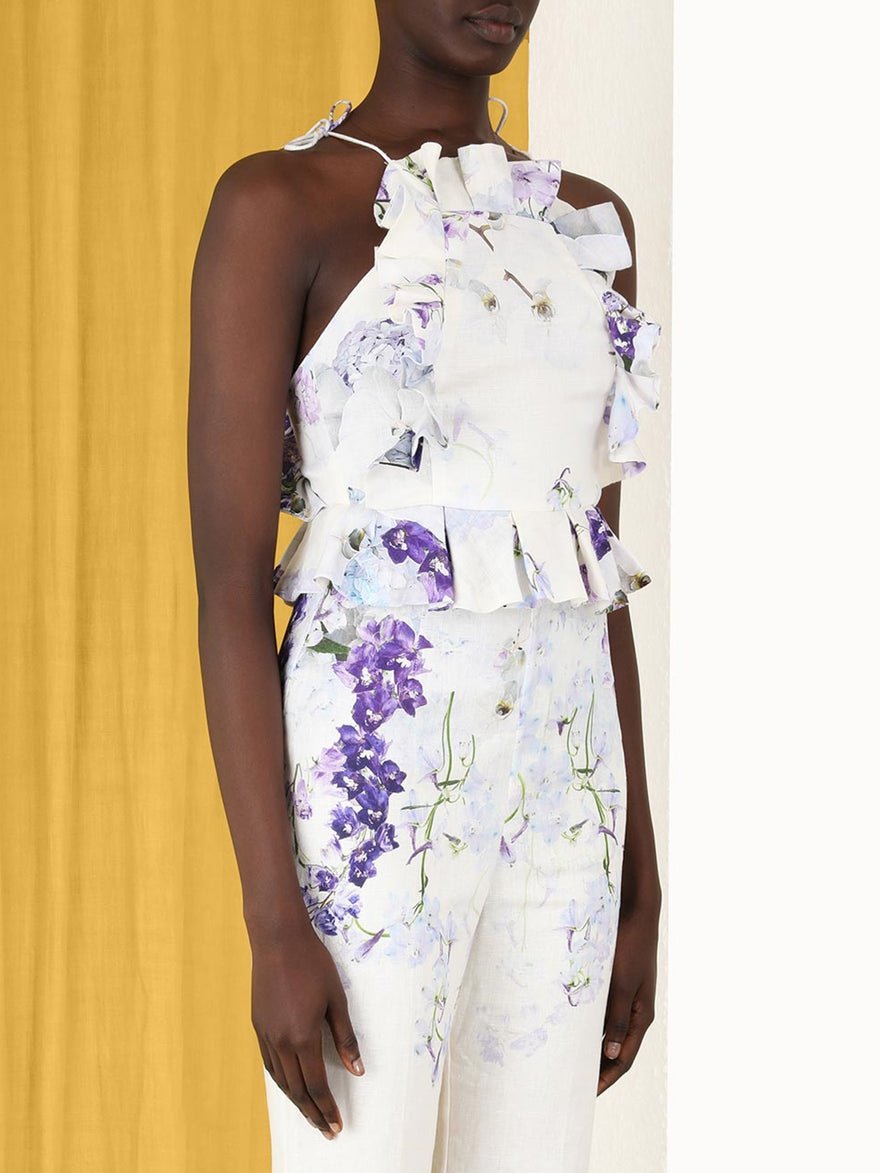Zimmermann Pinafore White Floral Jumpsuit photo 2