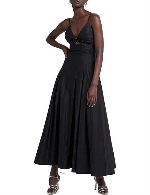 AJE Solstice Strappy Ring Midi Dress photo 4