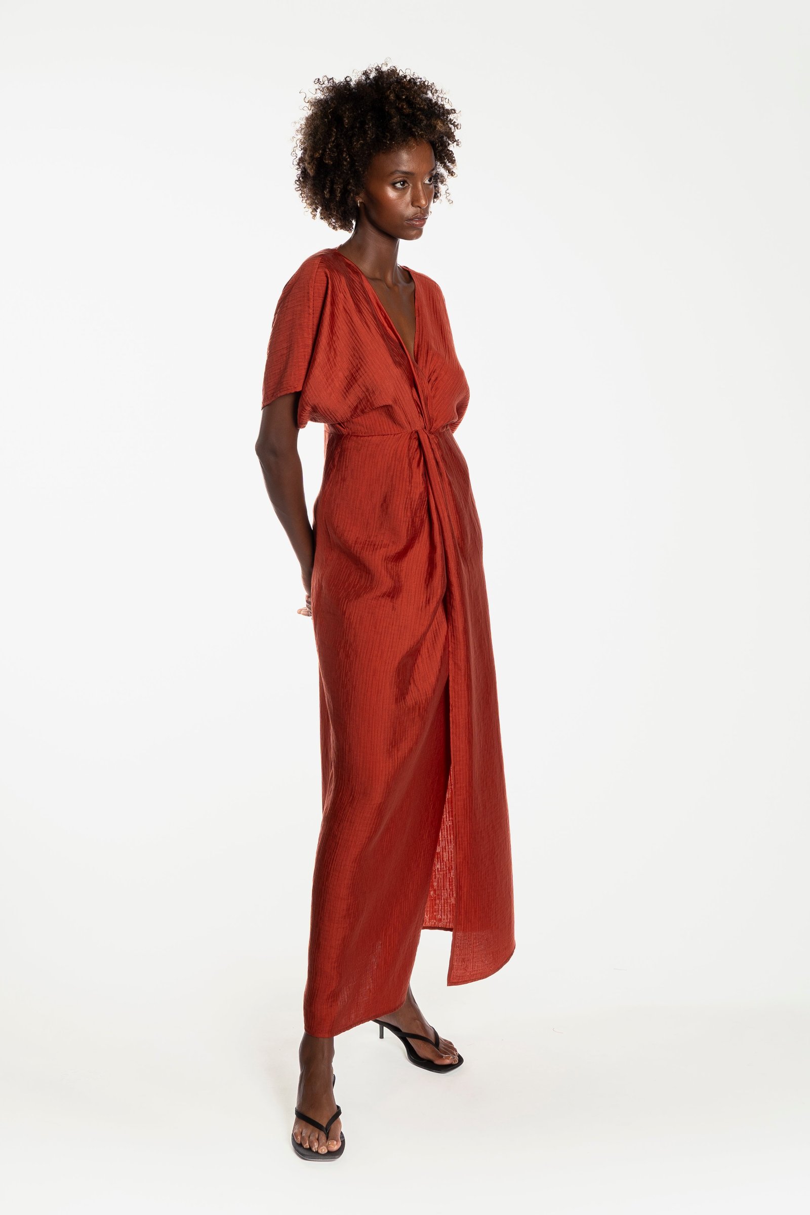 ONE FELL SWOOP PROVENCE MAXI DRESS - AMBER photo 7