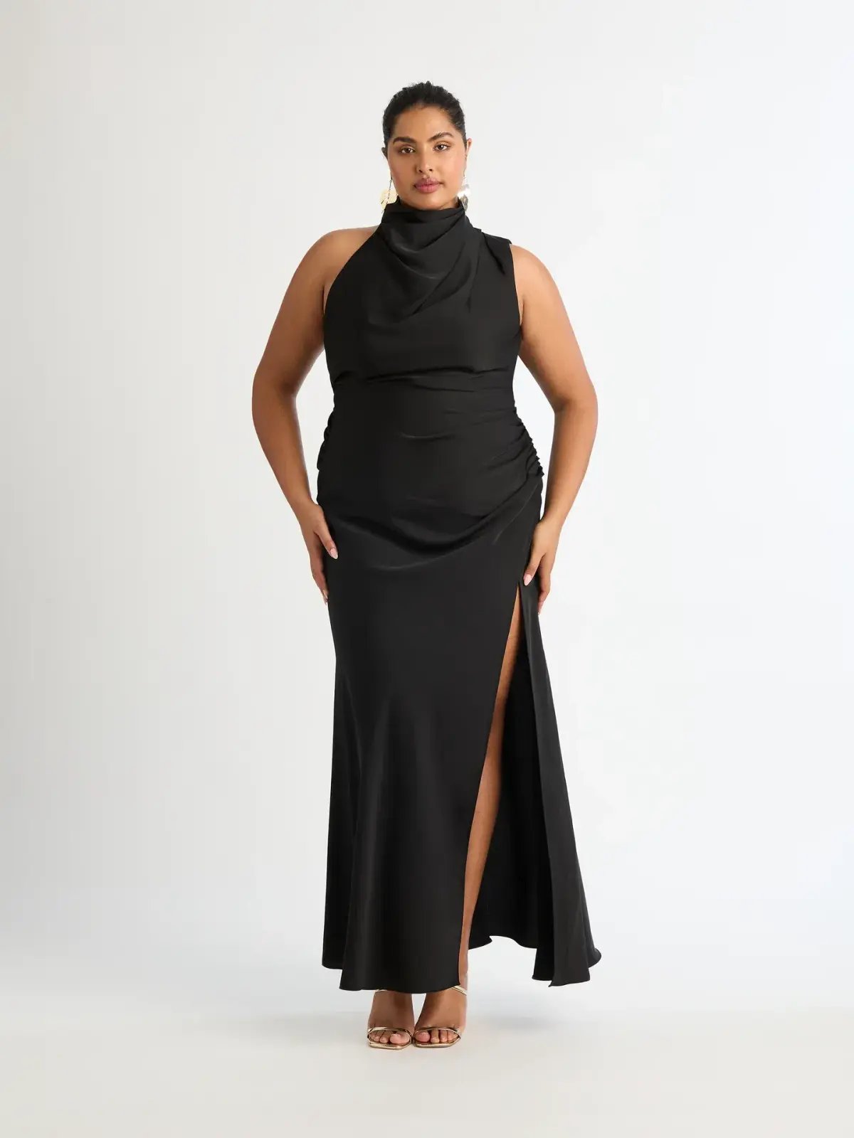 Sheike Venus Maxi Dress Black Size 16 photo 4