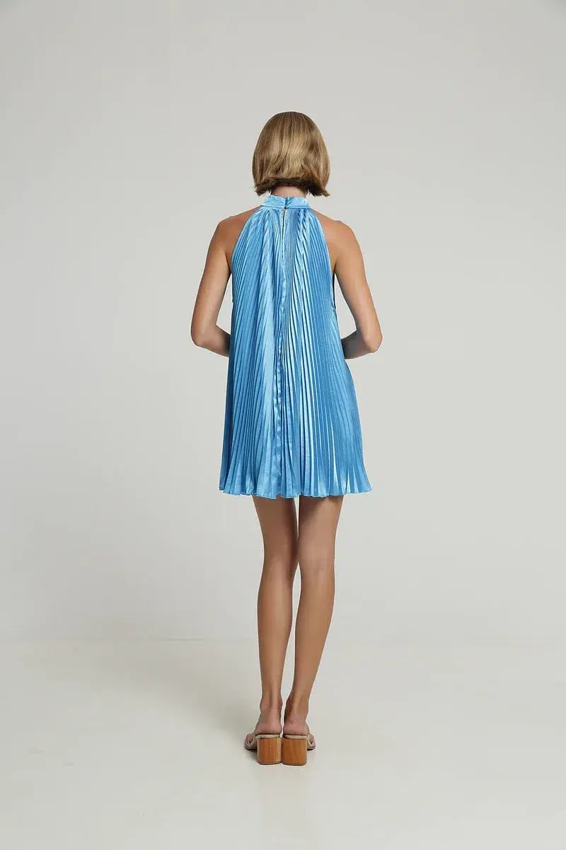 L'Idee Amour Mini Dress in Cloud Blue Size 6 photo 3