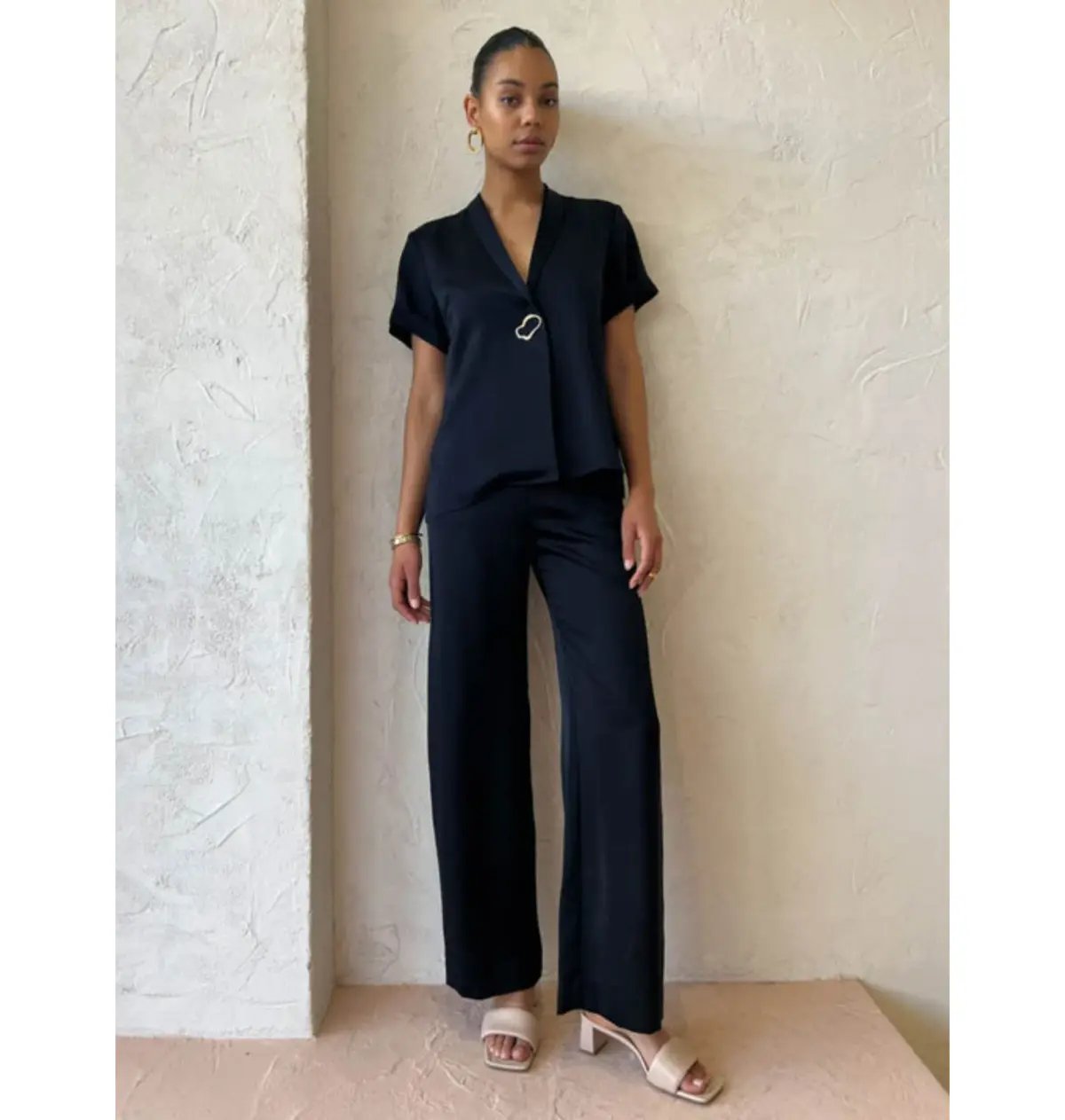 Viktoria & Woods Hallelujah Shirt and Chauffeur Trouser Set in Navy Size 2 / AU 10 photo 2