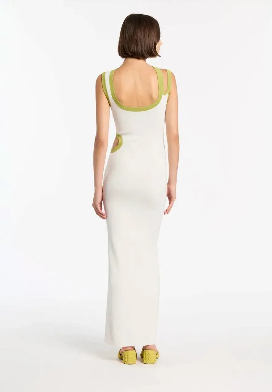 Sir The Label  Evangelina Cut Out Maxi Dress White Size 8 photo 2
