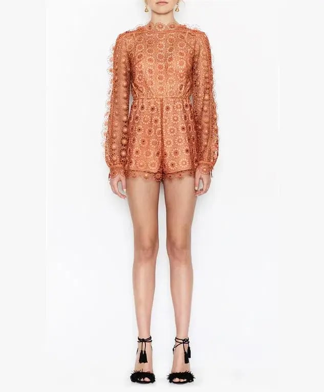 Alice McCall Send My Love Playsuit Orange Size 8 photo 3