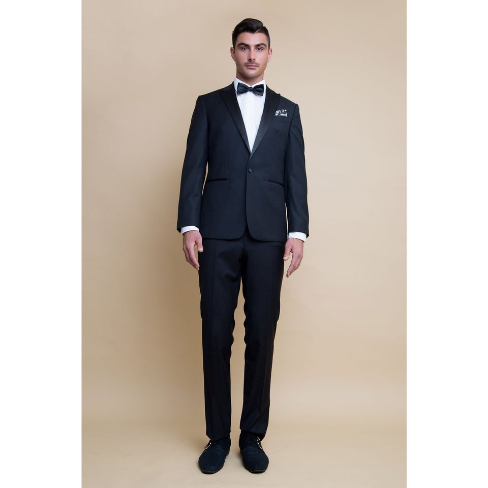 Daniel Hechter Black Tuxedo Trousers photo 2