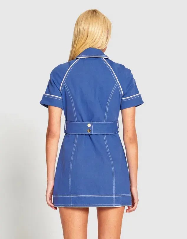 Alice McCall Saturdays Mini Dress Blue Size 4 photo 4