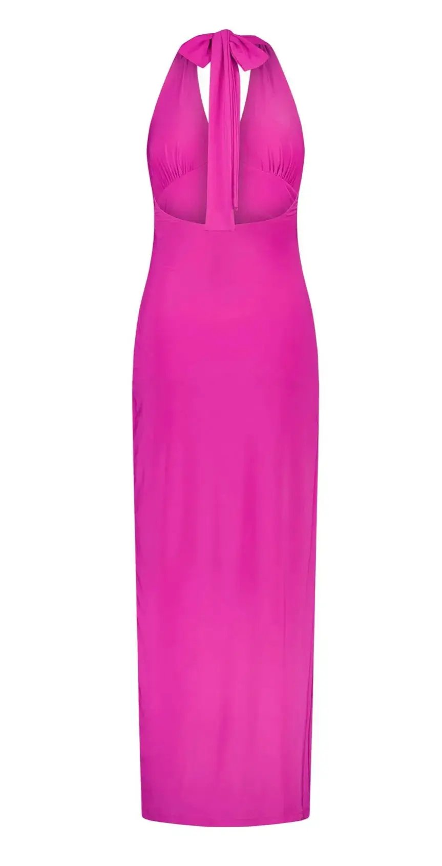 With Harper Lu V-Neck Halter Maxi Dress Fuchsia Size XS / AU 6 photo 8