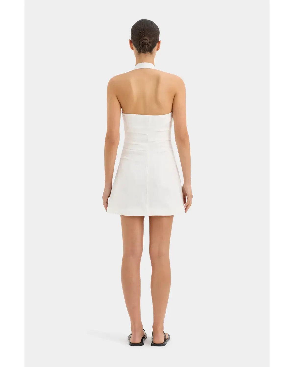 Sir The Label Noemi Halter Mini Dress Ivory Size 0 / AU 6 photo 3