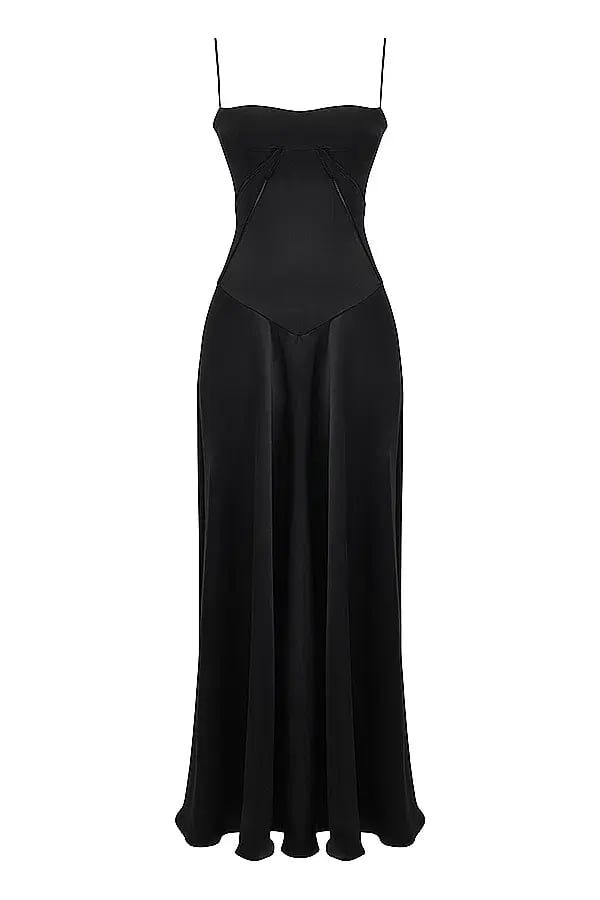 House of CB Anabella Lace Up Corset Maxi Dress in Black Size M / AU 10 photo 6