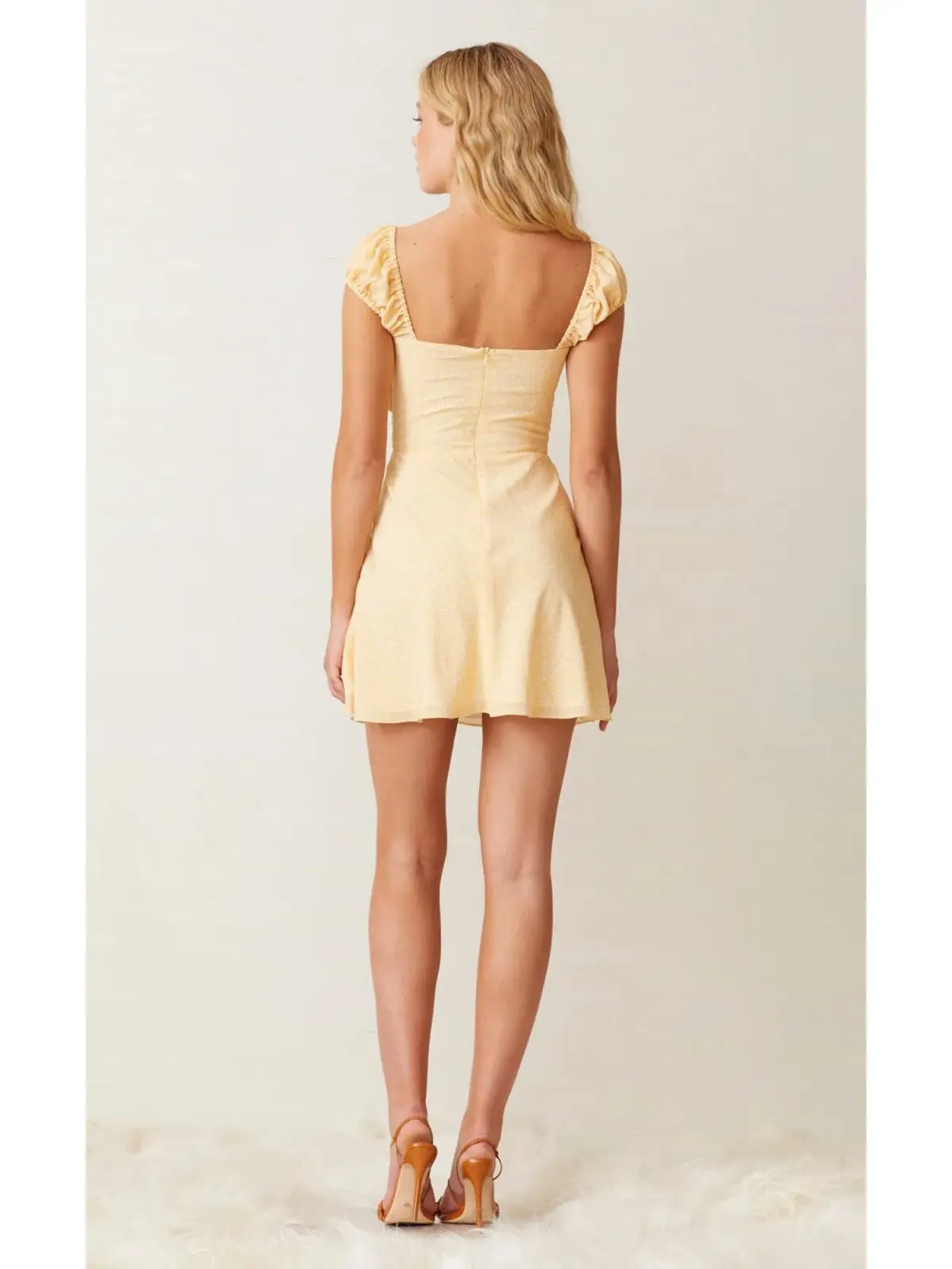 Bec & Bridge Butter Daisy Mini Dress Yellow Size AU 6 photo 2