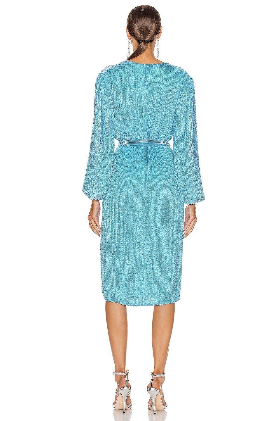 Retrofete Audrey Robe Dress Blue Size 6 photo 2