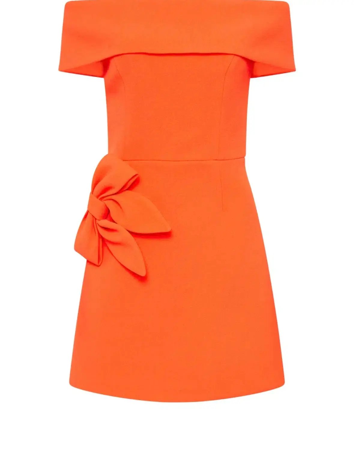 Rebecca Vallance Loretta Off Shoulder Mini Dress Orange Size 10 photo 3