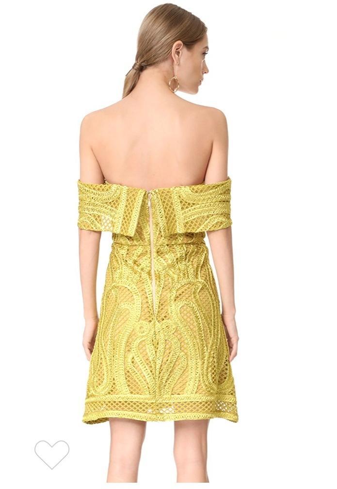 Thurley Ravello Strapless Mini Dress Yellow Size 10 photo 3