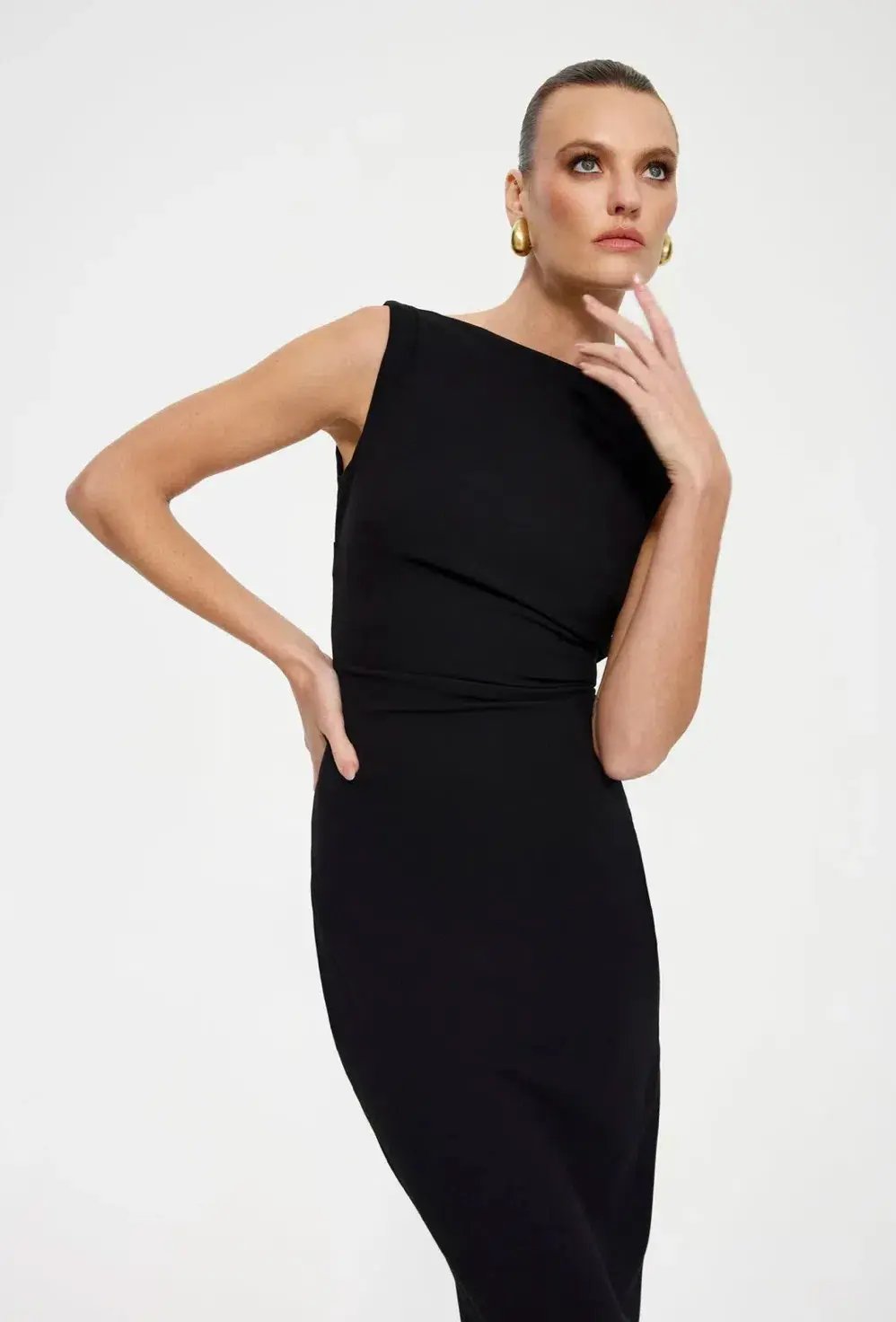 Effie Kats Verona Gown Black Size AU 10 photo 4