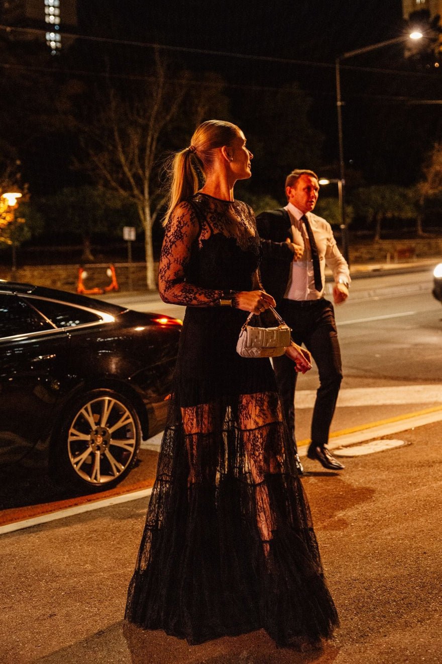 Rebecca Vallance Annika Gown, Black photo 2