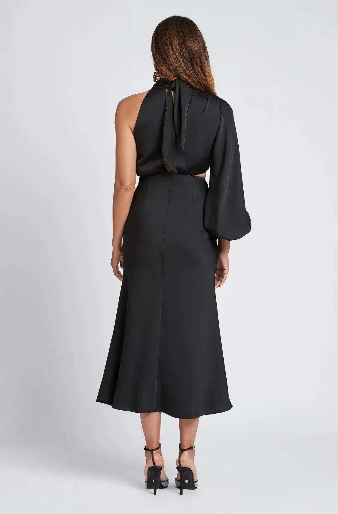 Sheike Olivia One Shoulder Dress Black in Size 8 photo 3