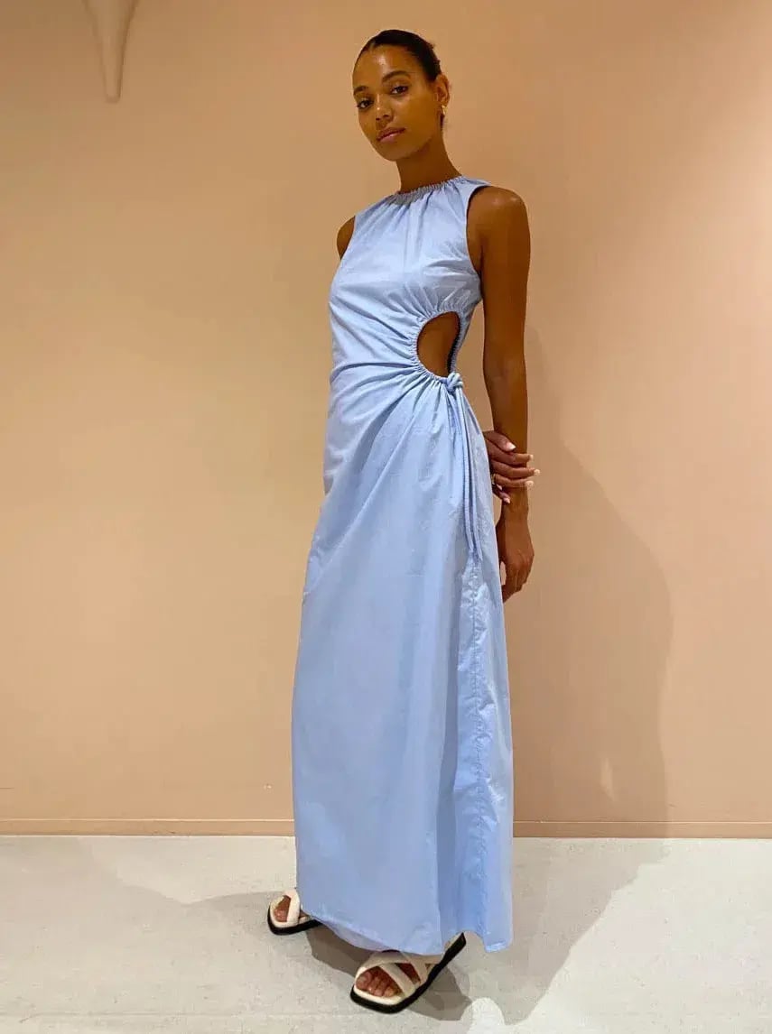 Sir the Label Ilkin Cut Out Dress in Ice Blue Size 1 / AU 8 photo 3