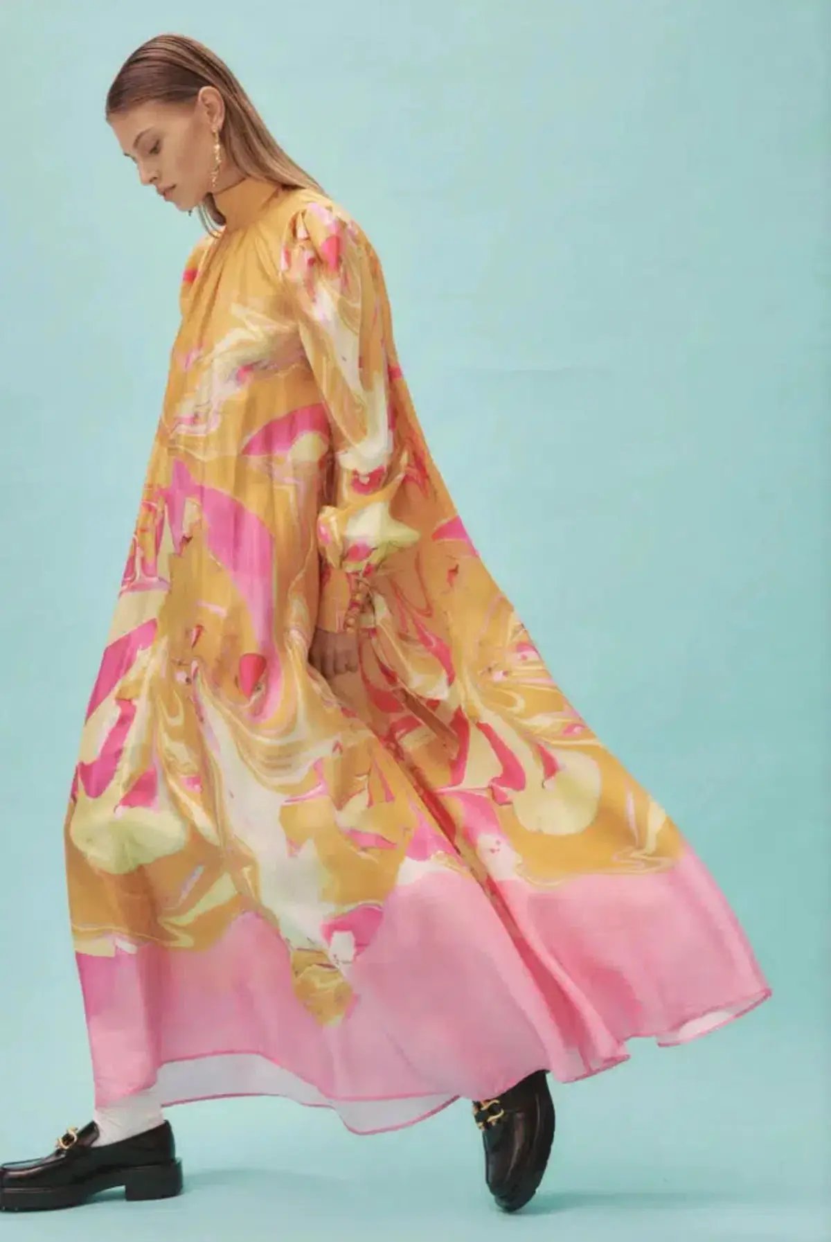 Alemais  Luca Long Sleeve Midi Dress Multi  Size 8 photo 2
