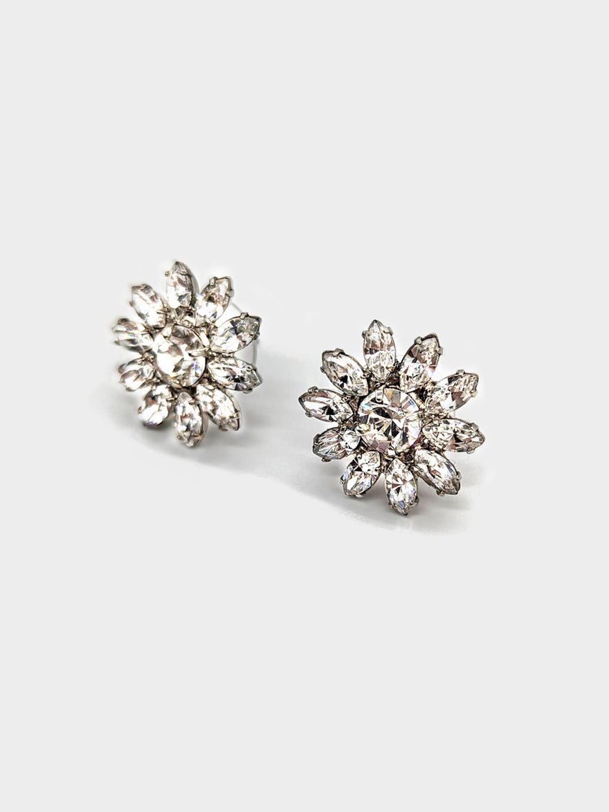 Jennifer Behr Perpetua Swarovski Earrings Silver photo 4
