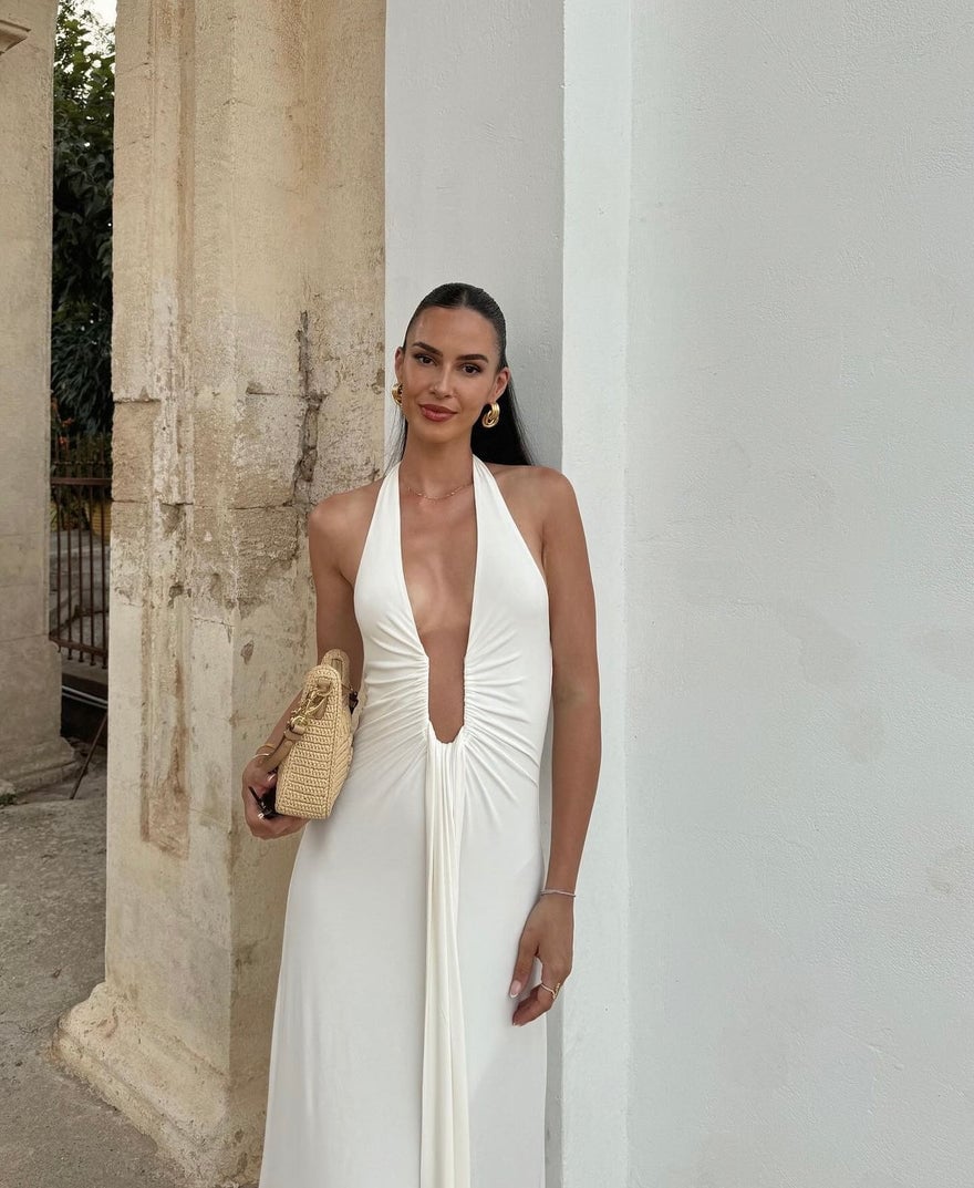 Misha Collection Jennifer Cupro Maxi Dress photo 2