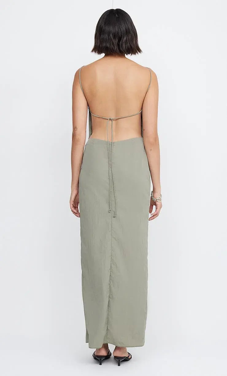 Bec & Bridge Adrianna Maxi Dress In Sage Green Size 8 photo 3