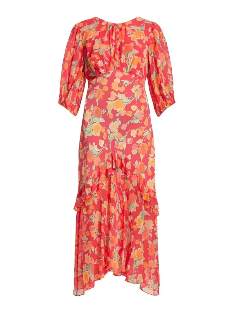 Rixo Floral Cheryl Midi Dress - Size M photo 3