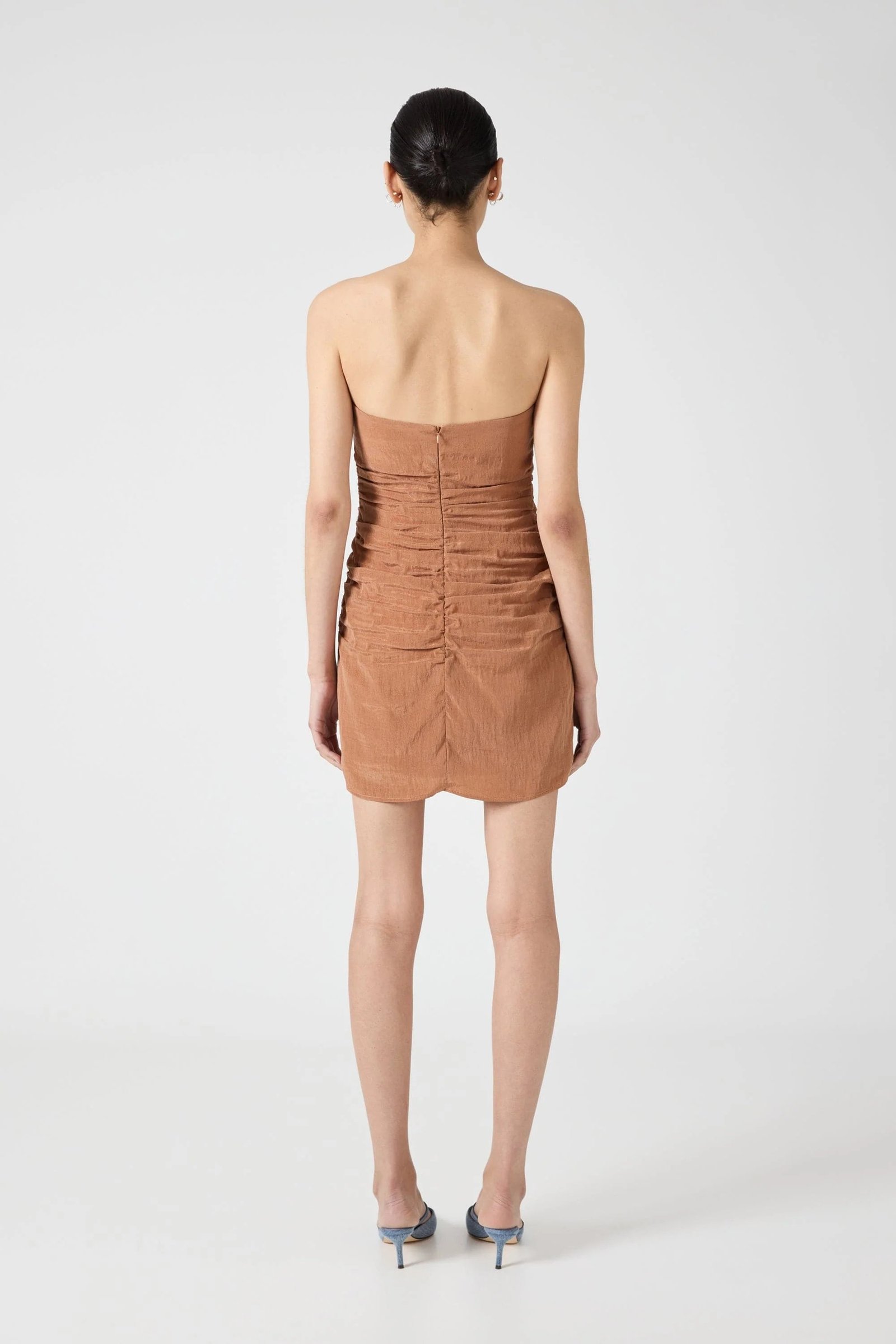 THIRD FORM ECLIPSE MINI DRESS - RUST photo 4