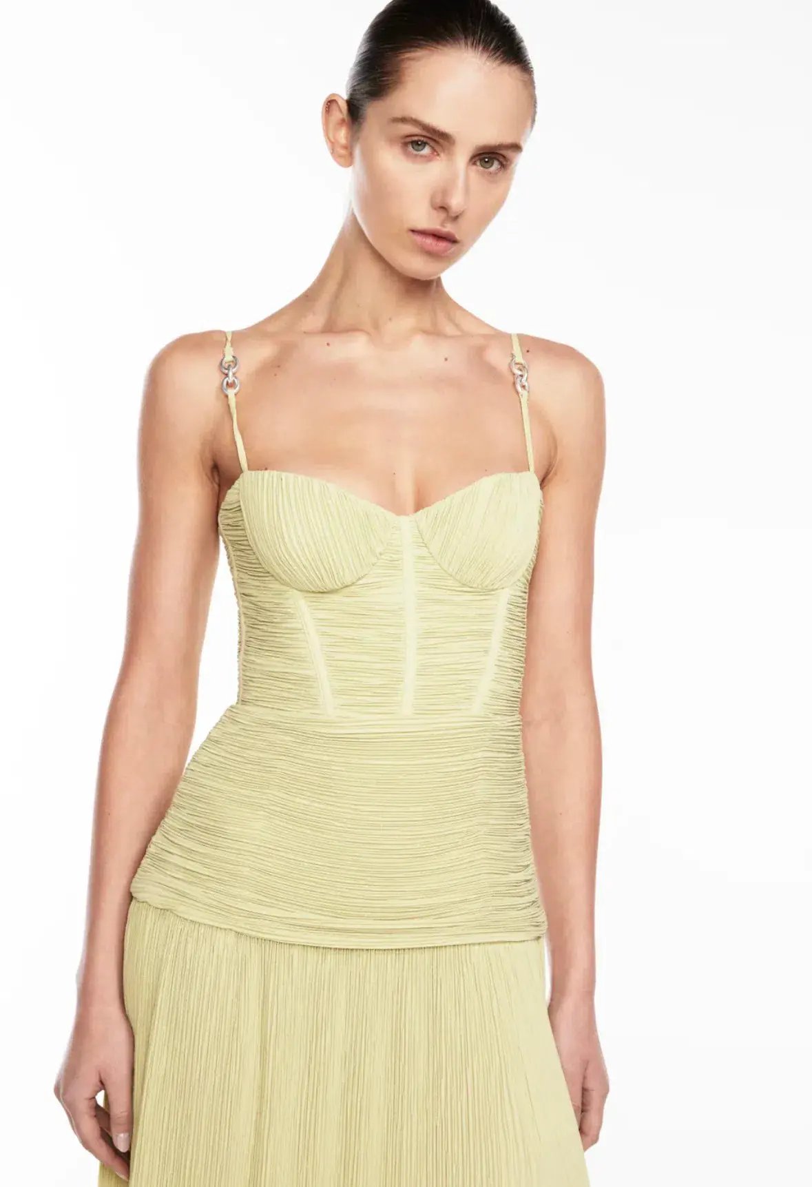 Manning Cartell Double Time Pleat Dress Pistachio Size 8 photo 2