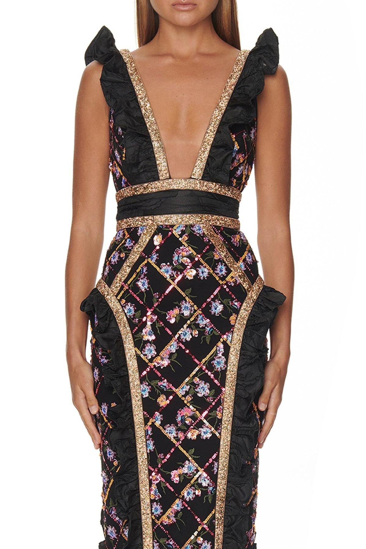 Eliya The Label Natalia Dress Black Size 6 photo 2