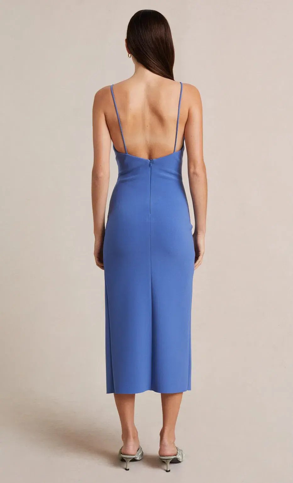 Bec & Bridge Josette Midi Dress French Blue Size 8 photo 4
