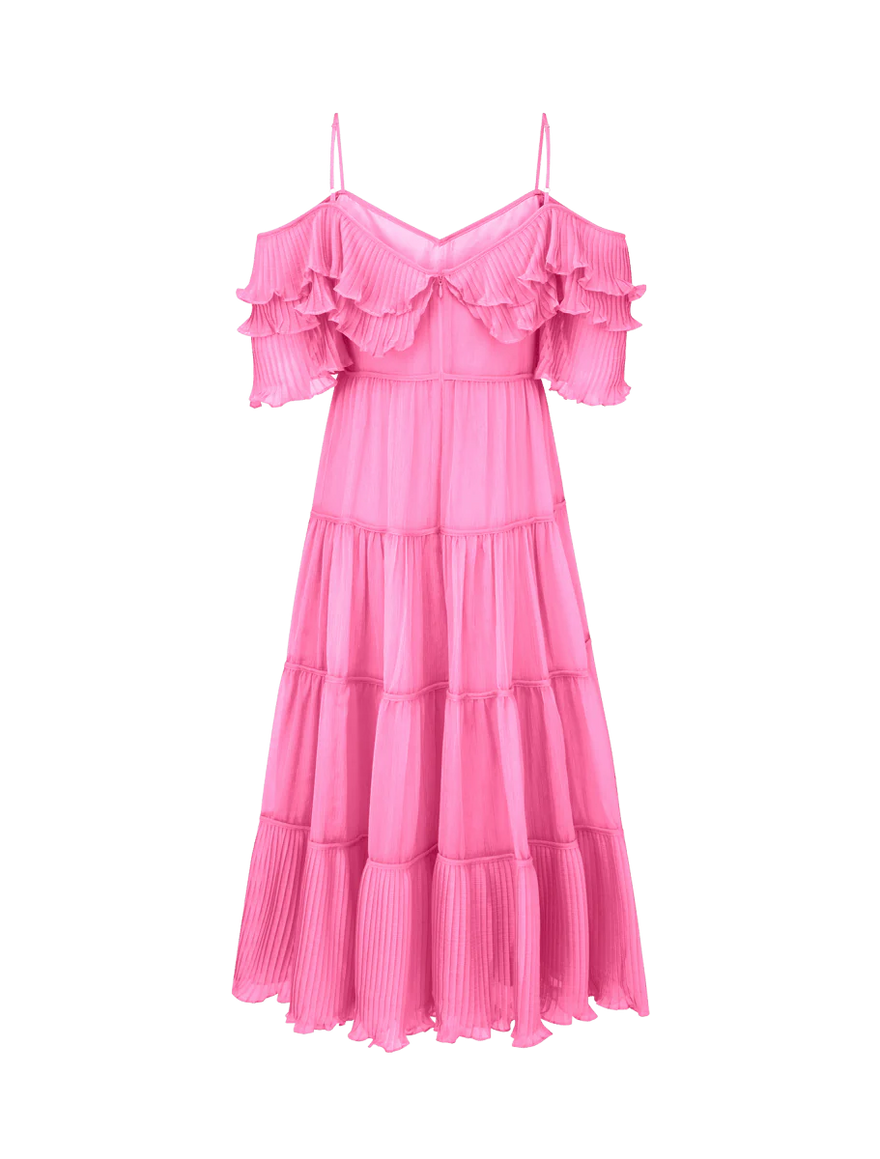 Talulah Cosmos Midi Dress - Pink photo 2