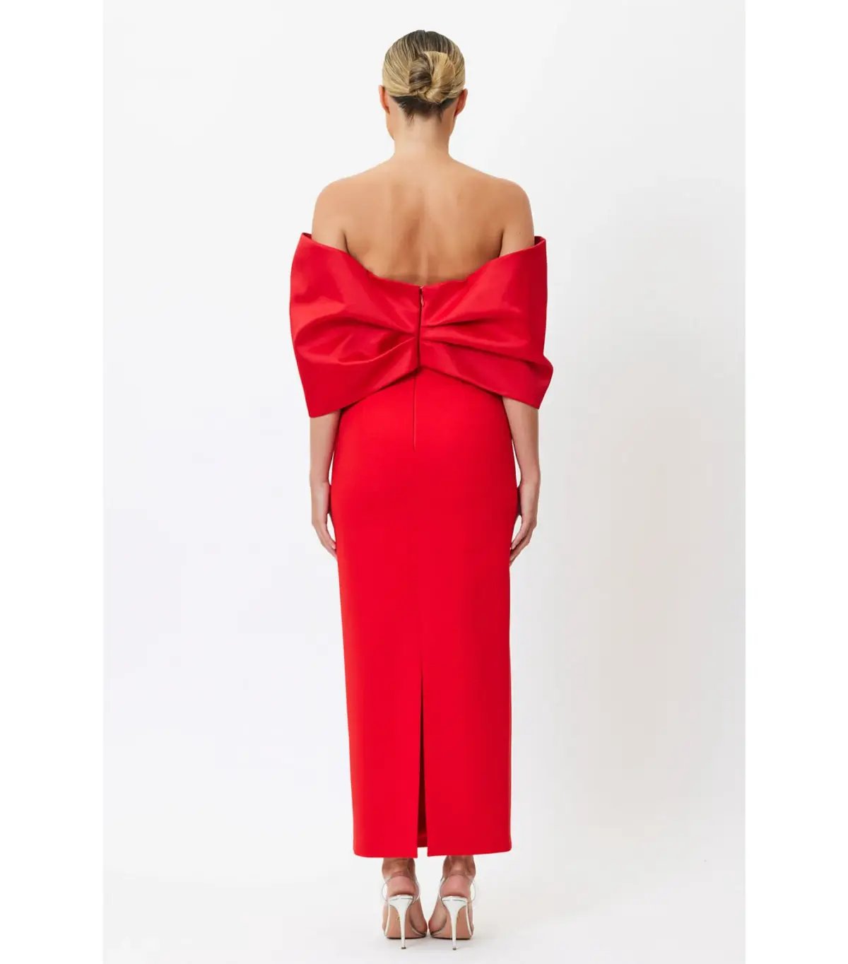 Bianca & Bridgett Natalia Midi Dress Red Size AU 10 photo 3