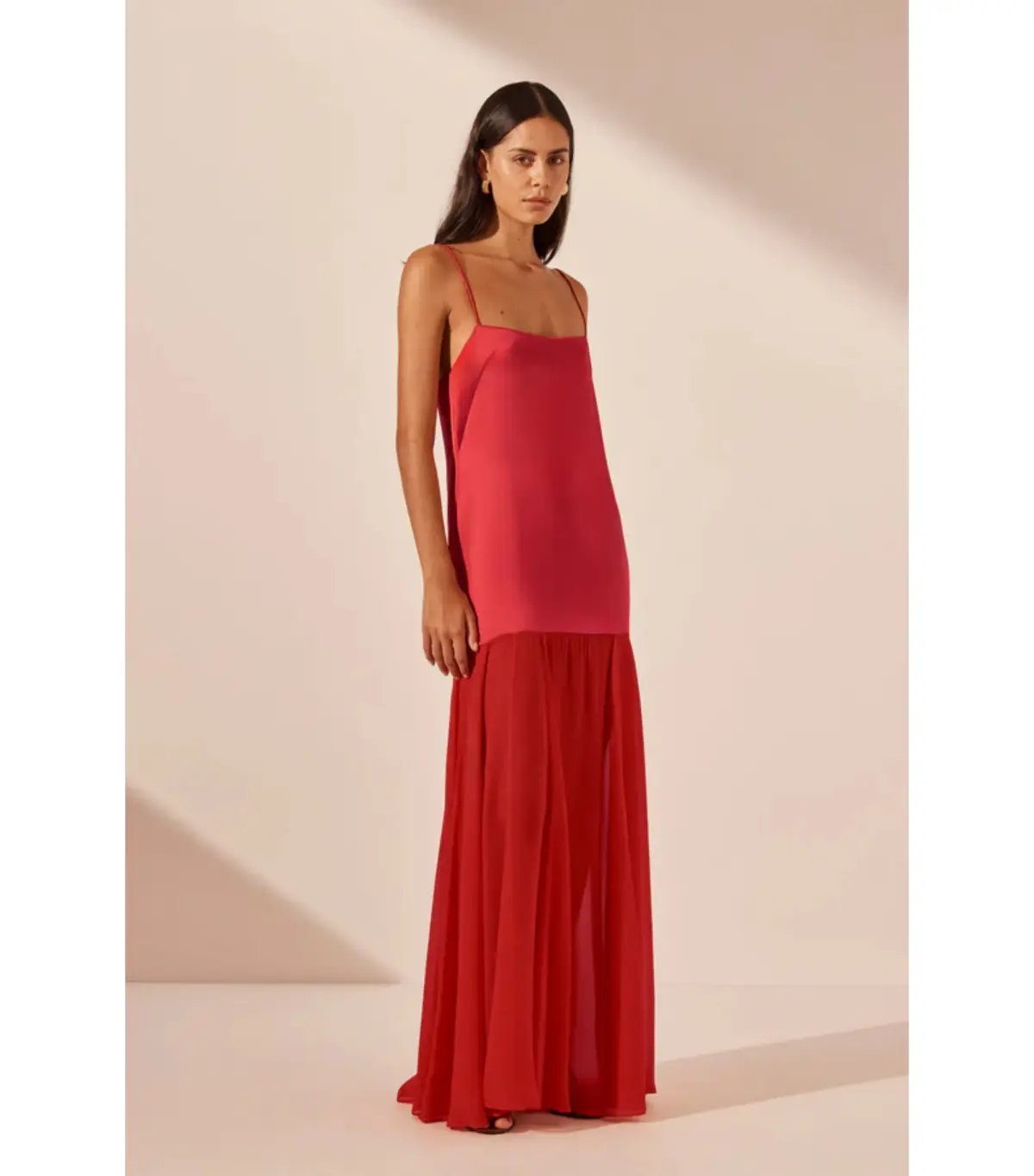 Shona Joy Moraya Dropped Waist Dress Chilli Size AU 12 photo 3