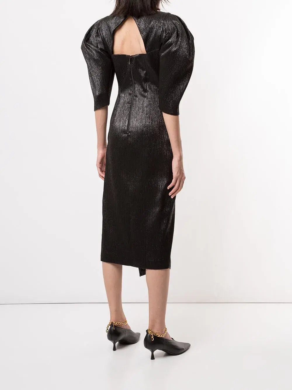 Ginger & Smart Celestial Asymmetric Dress Black Size 10 photo 2