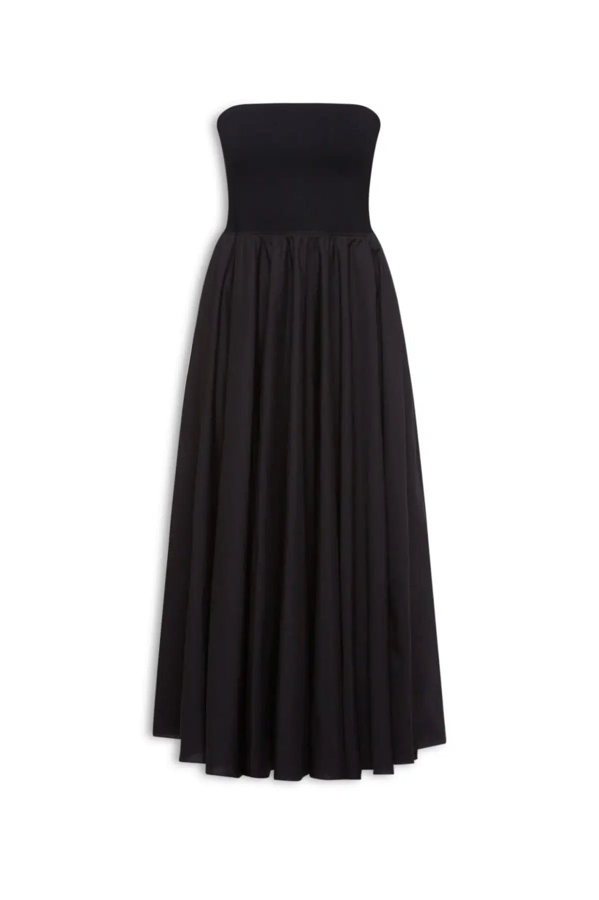 Scanlan Theodore Crepe Knit Cotton Strapless Dress Black Size AU 8 photo 2