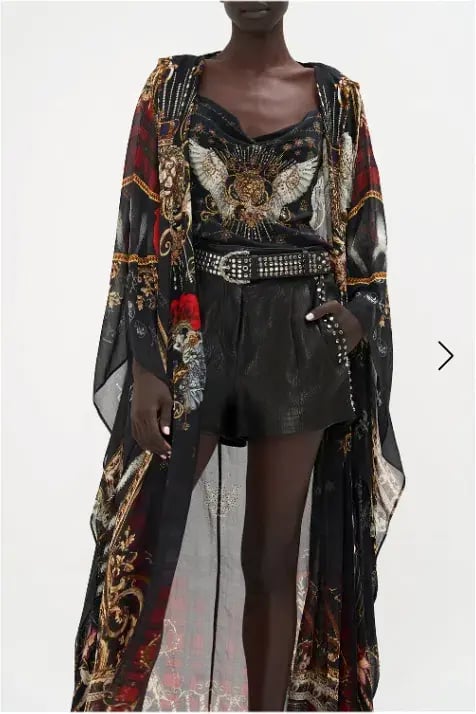 Camilla X Robbie Williams Oversized Robe Do I Entertain You Dress Print One Size photo 3