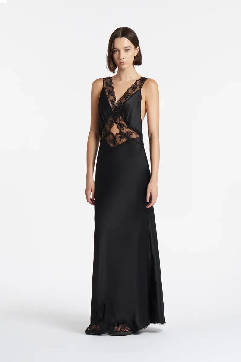 Sir The Label Aries Cut Out Gown Black Size 3/Au 12 photo 2