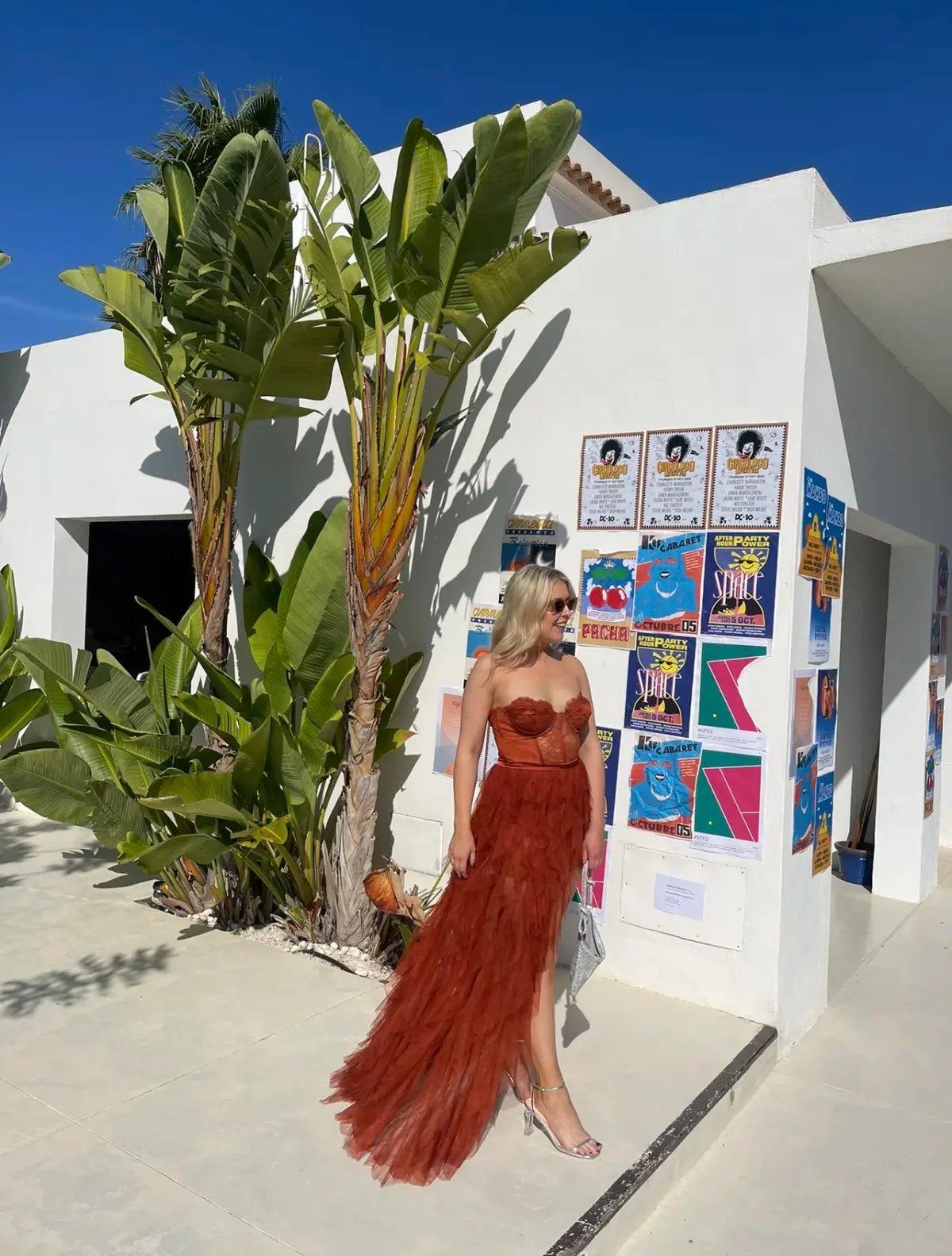 For Love and Lemons Bustier Gown in Rust Size 10 photo 3